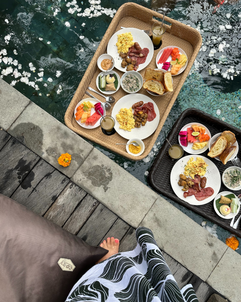 Floating Breakfast at Femme Soul Bali